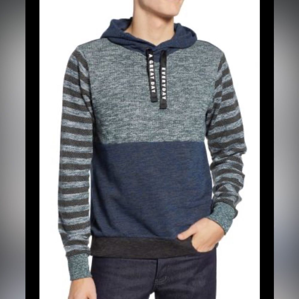 Scotch & Soda The Peaks Blue Gray A Great Day Everyday Slub Hoodie L